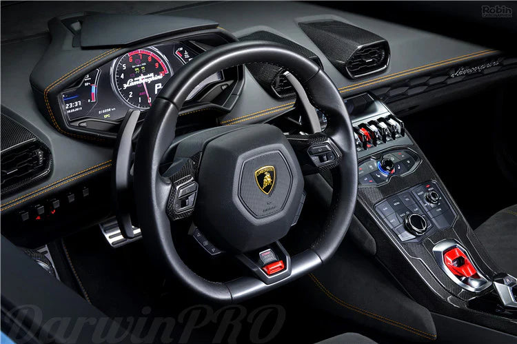 2015-2022 Lamborghini Huracan LP610 & LP580 Autoclave Carbon Fiber AC Panel Trim - [The Exotic Hub]