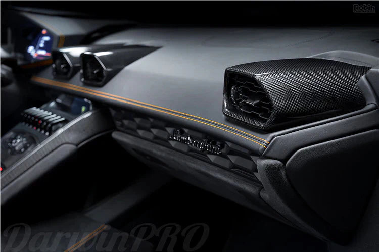 2015-2022 Lamborghini Huracan LP610 & LP580 Autoclave Carbon Fiber AC Panel Trim - [The Exotic Hub]