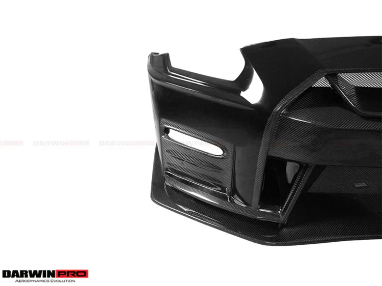 2017-2022 Nissan GTR R35 EBA NSM Style Partial Carbon Fiber Front Bumper - [The Exotic Hub]