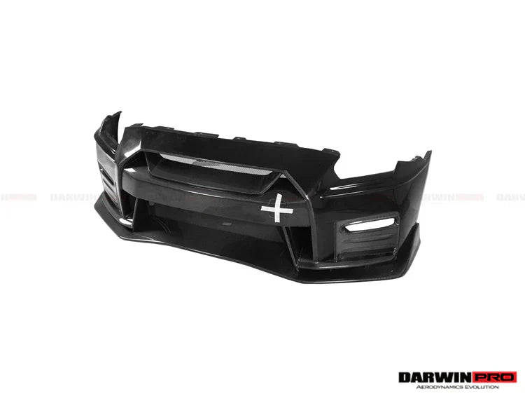 2017-2022 Nissan GTR R35 EBA NSM Style Partial Carbon Fiber Front Bumper - [The Exotic Hub]