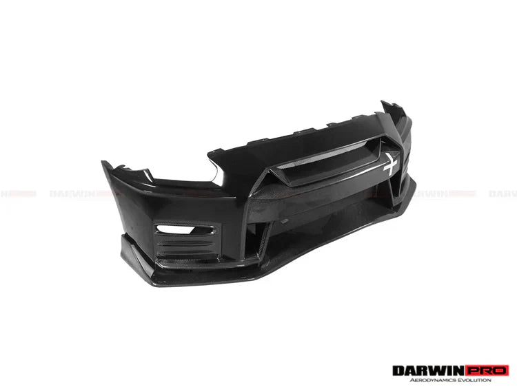 2017-2022 Nissan GTR R35 EBA NSM Style Partial Carbon Fiber Front Bumper - [The Exotic Hub]