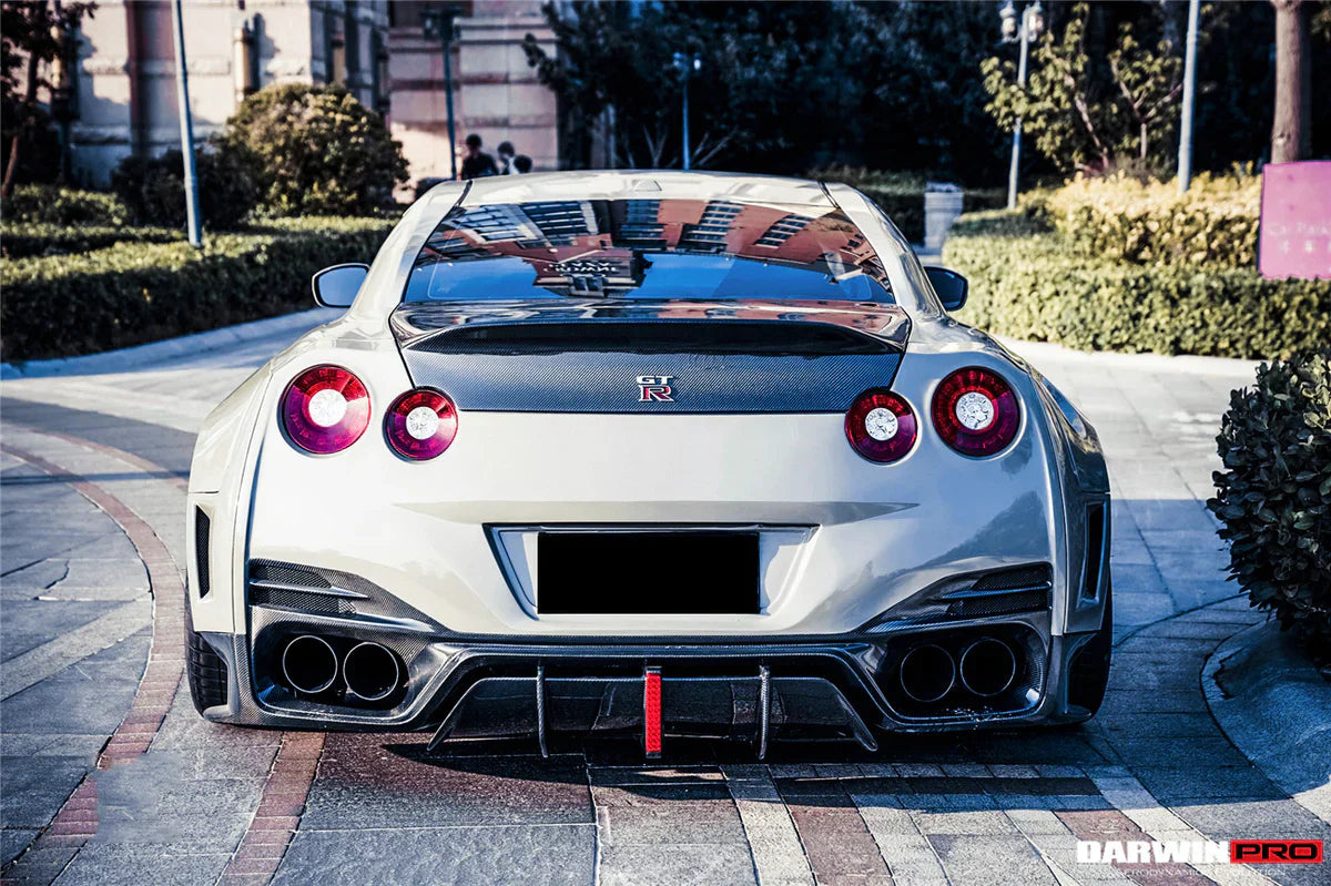 2008-2022 Nissan GTR R35 CBA/DBA/EBA BKSSII Style Rear Bumper w/ Diffuser - [The Exotic Hub]