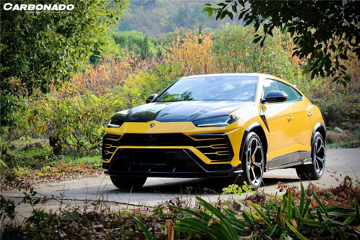 2018-2022 Lamborghini URUS TC Style Dry Carbon Fiber Front Lip Both UP and Down - [The Exotic Hub]