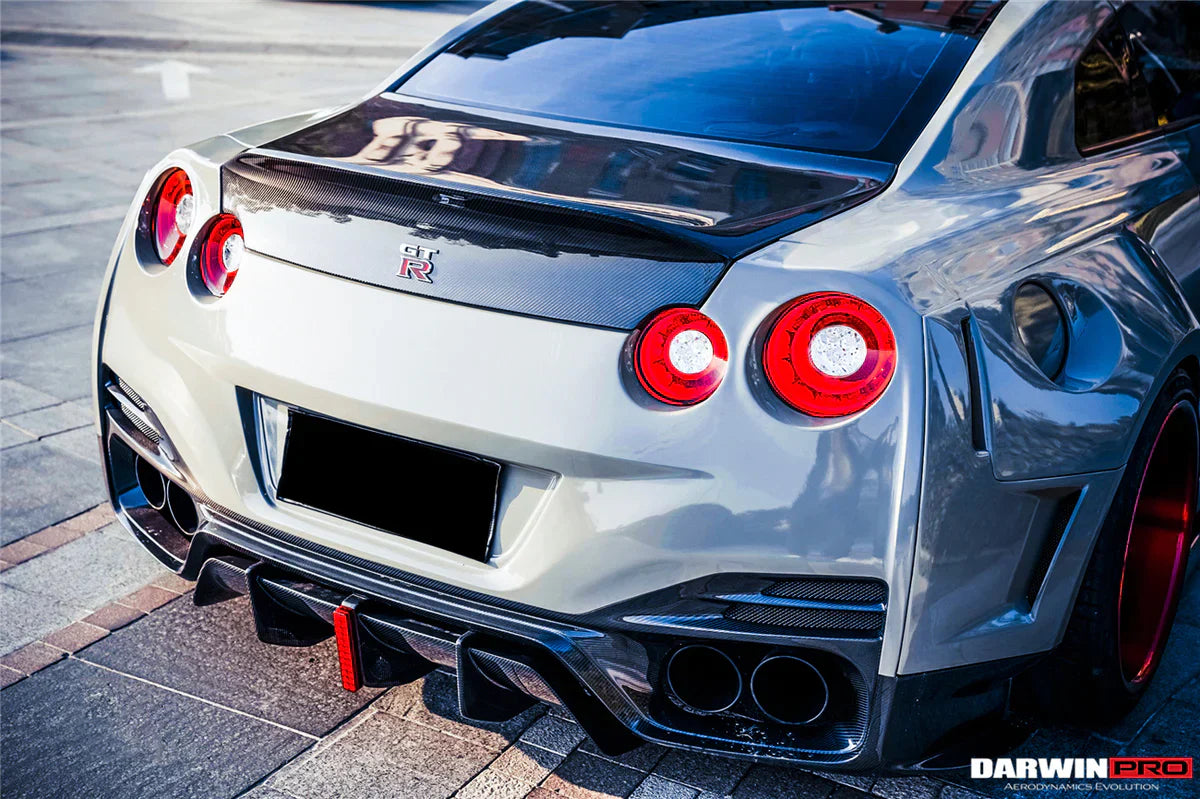 2008-2022 Nissan GTR R35 CBA/DBA/EBA BKSSII Style Rear Bumper w/ Diffuser - [The Exotic Hub]