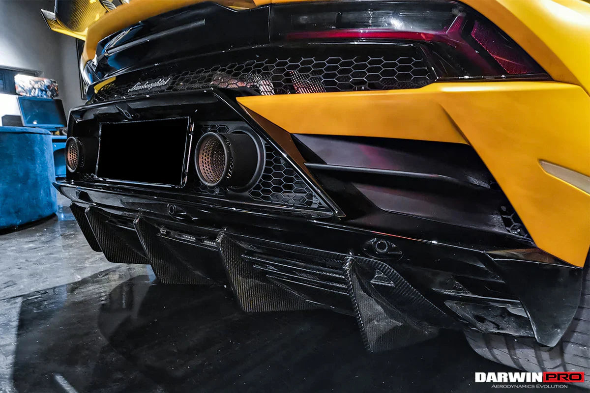 2019-2022 Lamborghini Huracan EVO OD Style Dry Carbon Rear Diffuser - [The Exotic Hub]