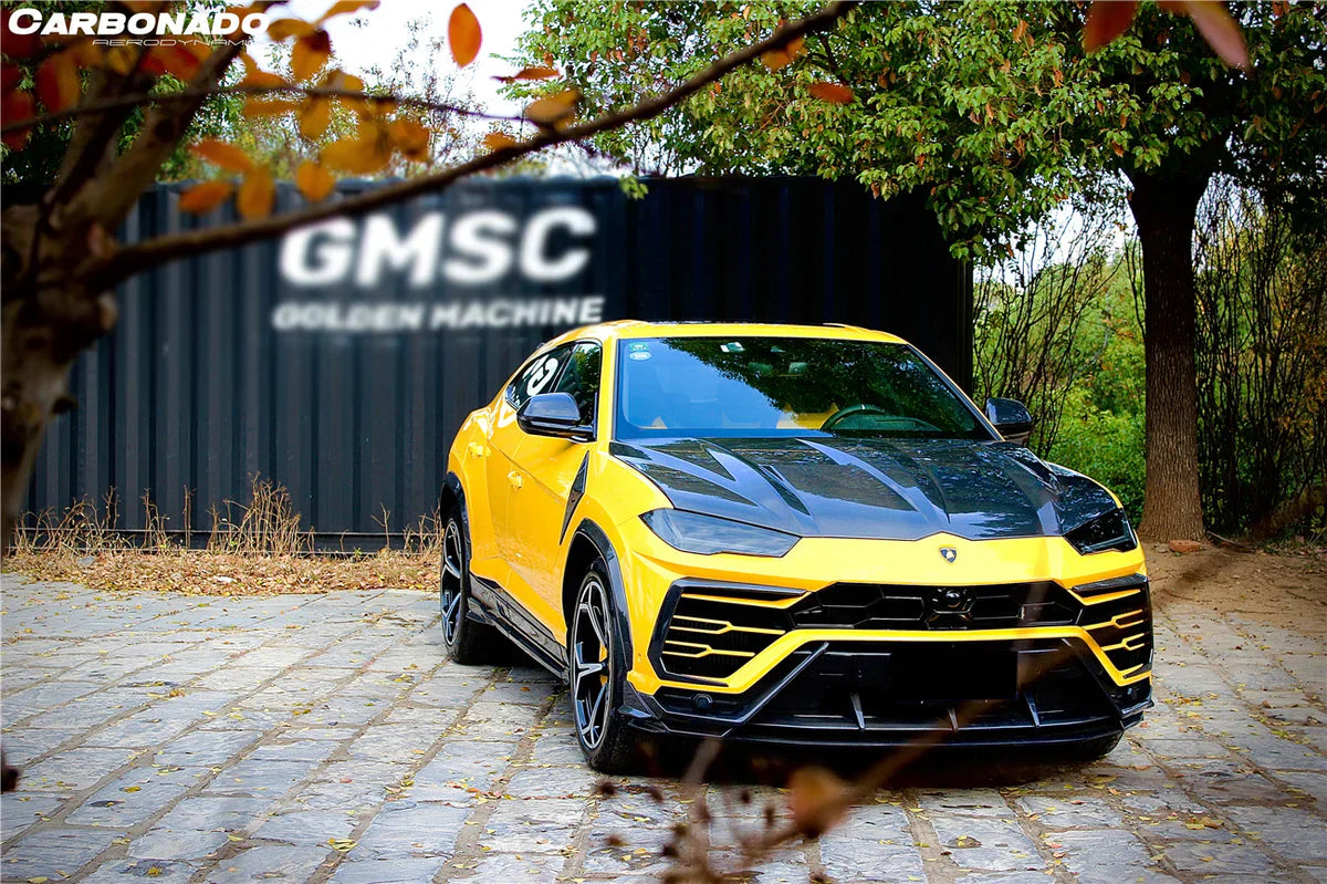 2018-2022 Lamborghini URUS TC Style Dry Carbon Fiber Front Lip Both UP and Down - [The Exotic Hub]