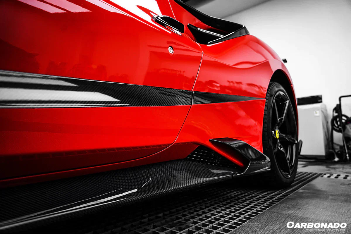 2015-2020 Ferrari 488 GTB/Spyder/F8 MSY Style Carbon Fiber Door Handle - [The Exotic Hub]