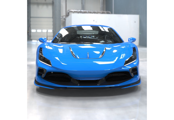 1016 Carbon Front Bumper Inserts for Ferrari F8 - [The Exotic Hub]