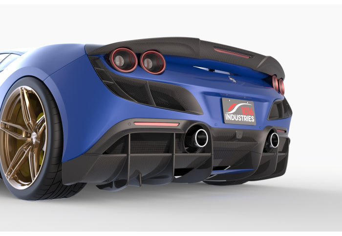 1016 Carbon Rear J-Vents Set for Ferrari F8 - [The Exotic Hub]