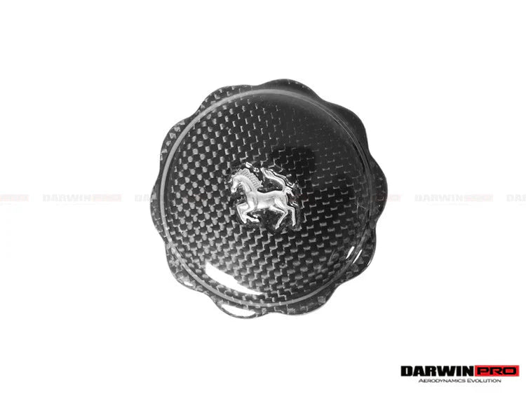 2010-2023 Ferrari (ALL MODELS) Dry Carbon Fiber Oil Cap cover - [The Exotic Hub]