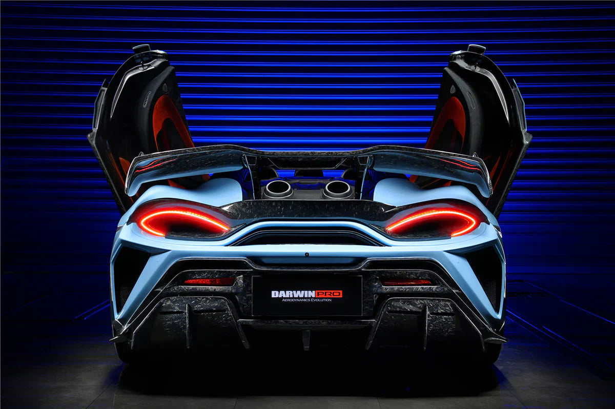 2015-2021 McLaren 540c/570s BKSS Style Rear Bumper and Wing and Engine Trunk and Exhaust - [The Exotic Hub]