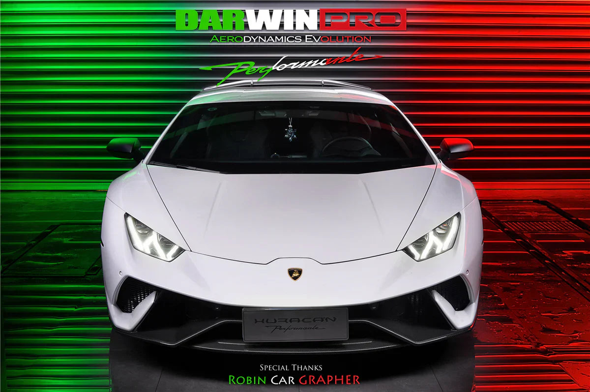 2015-2020 Lamborghini Huracan LP610/LP580 Performante Style Partial Carbon Fiber Aero - Full Kit - [The Exotic Hub]