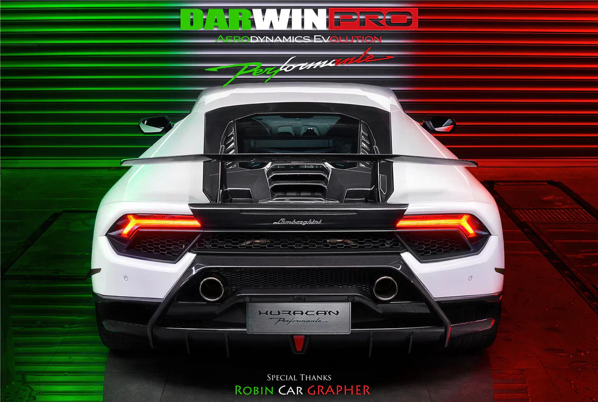 2015-2020 Lamborghini Huracan LP610/LP580 Performante Style Partial Carbon Fiber Aero - Full Kit - [The Exotic Hub]