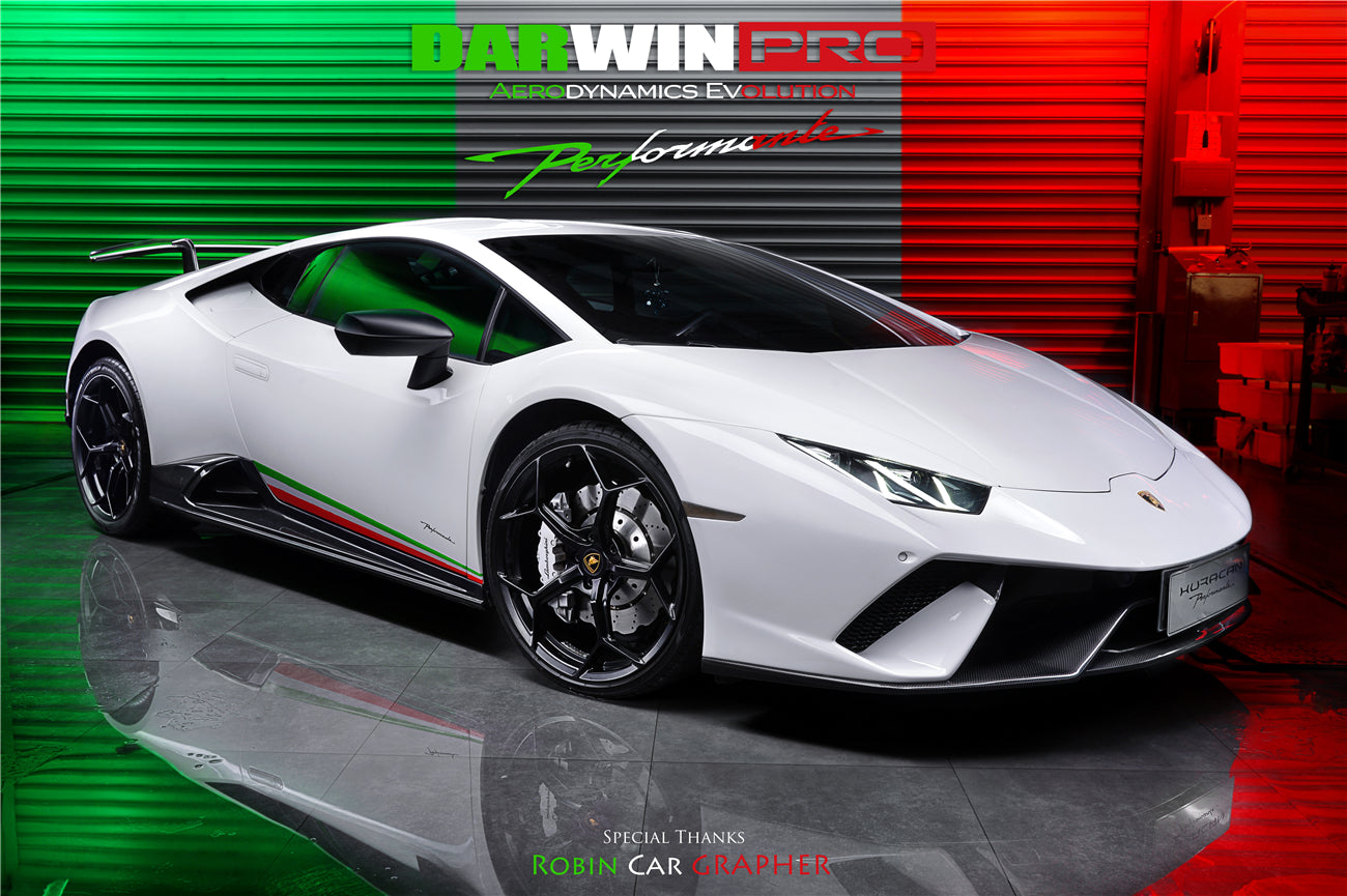 2015-2025 Lamborghini Huracan LP610 & LP580 & EVO & STO & Tecnica PEVO Style Side Skirts