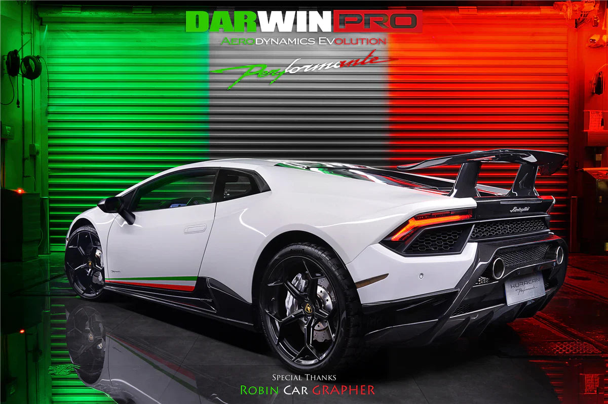 2015-2020 Lamborghini Huracan LP610/LP580 Performante Style Partial Carbon Fiber Aero - Full Kit - [The Exotic Hub]