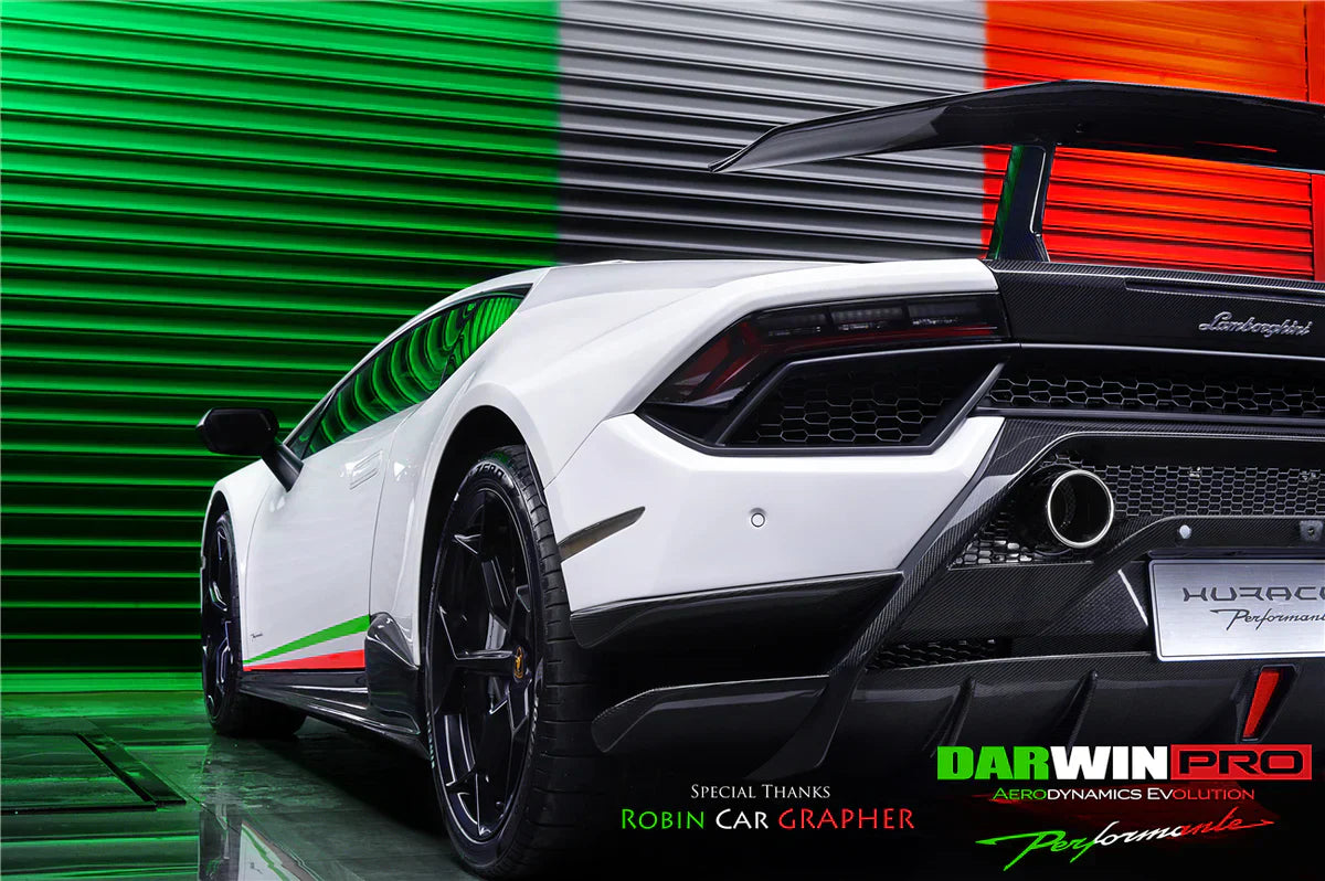 2015-2020 Lamborghini Huracan LP610/LP580 Performante Style Partial Carbon Fiber Aero - Full Kit - [The Exotic Hub]