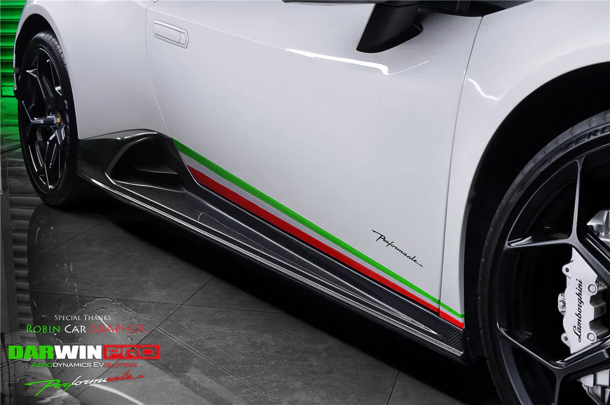 2015-2020 Lamborghini Huracan LP610/LP580 EVO Style Side Skirts - [The Exotic Hub]