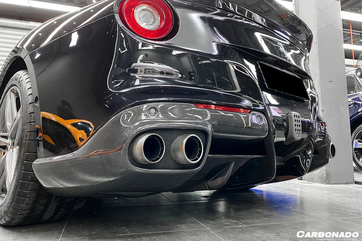 2012-2017 Ferrari F12 Berlinetta RS Style Carbon Fiber Rear Diffuser - [The Exotic Hub]