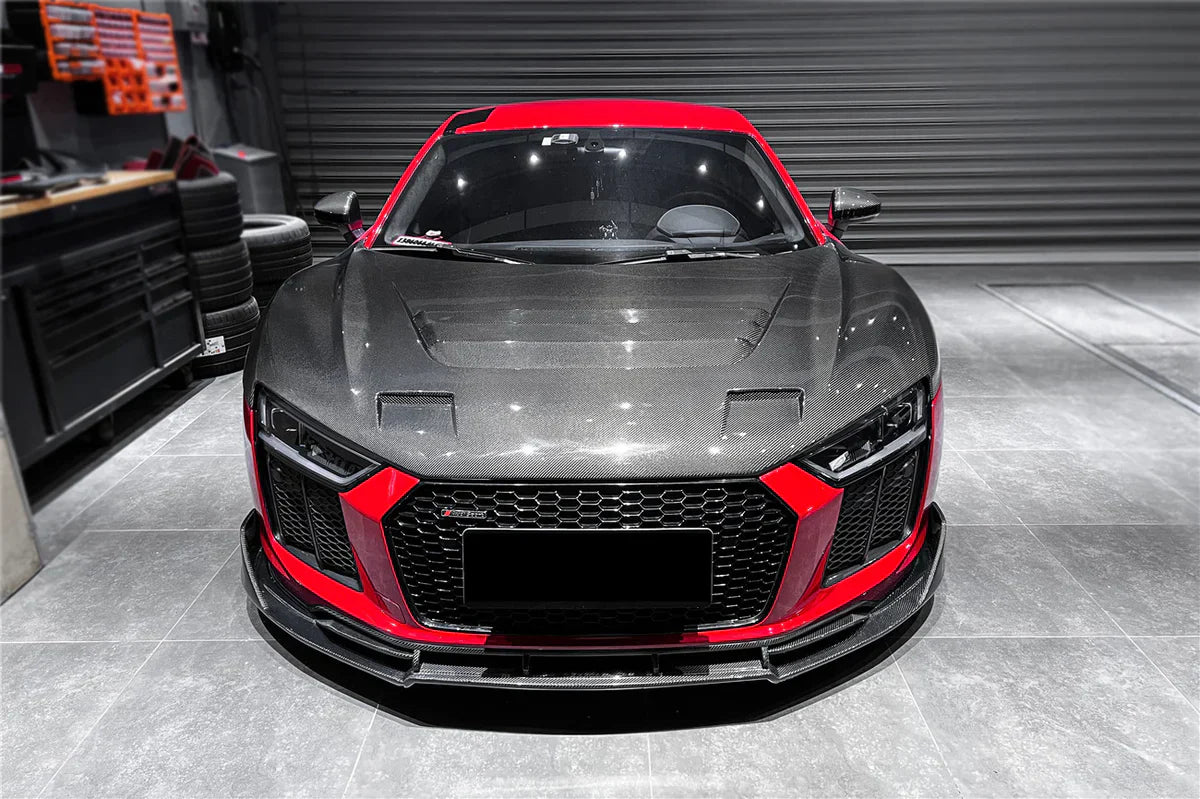 2016-2018 Audi R8 Coupe/Spyder iMP Performance Carbon Fiber Front Lip - [The Exotic Hub]