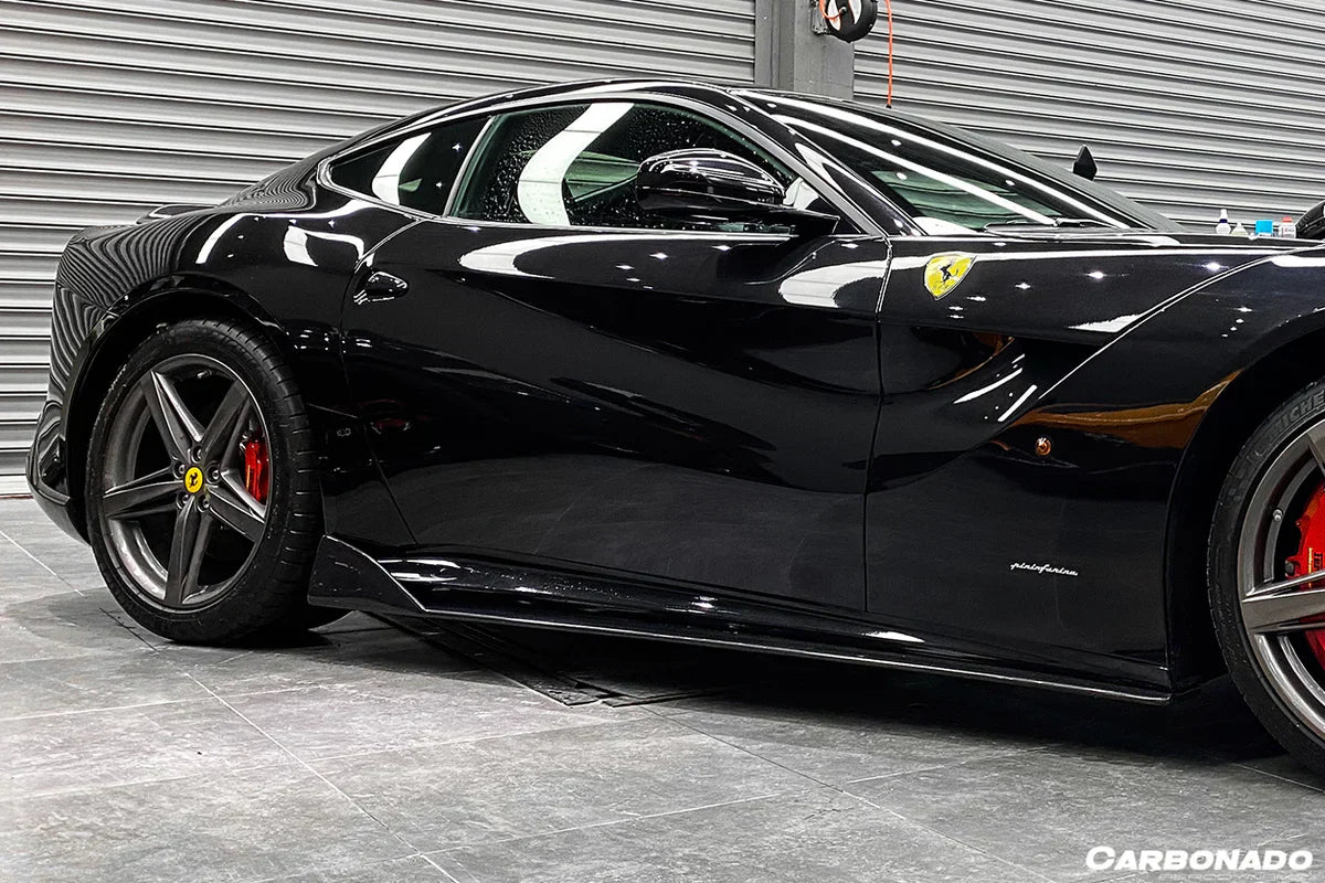 2012-2017 Ferrari F12 Berlinetta DC Style Carbon Fiber Side Skirts - [The Exotic Hub]