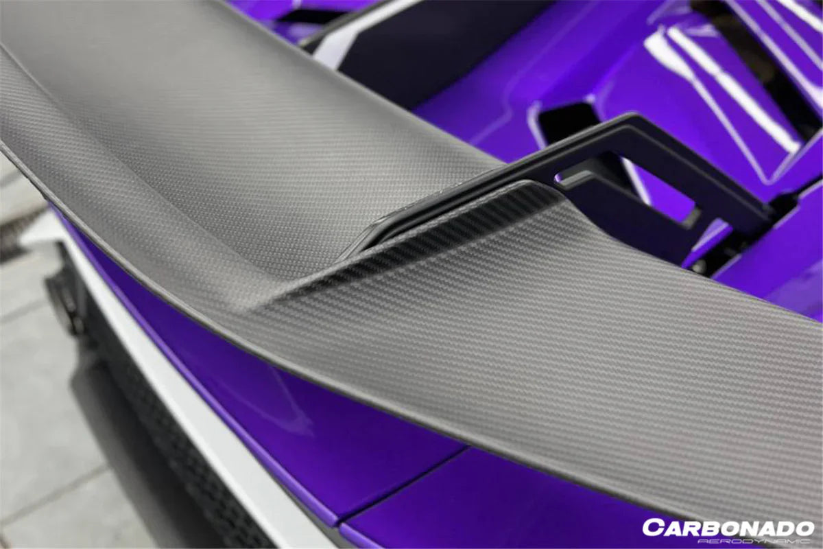 2021-UP Lamborghini Huracan STO Dry Carbon Fiber Trunk Spoiler Wing - [The Exotic Hub]