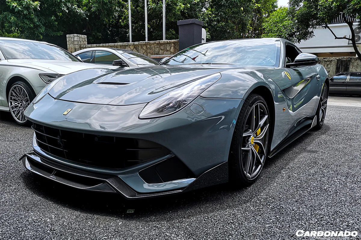 2012-2017 Ferrari F12 Berlinetta RS Style Carbon Fiber Front Lip - [The Exotic Hub]