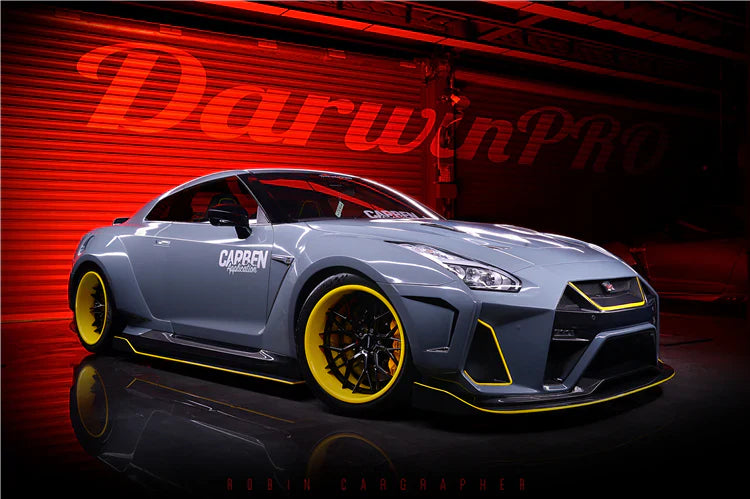 2008-2022 Nissan GTR R35 CBA/DBA/EBA BKSSII Style Partial Carbon Fiber Full Wide Body Kit - [The Exotic Hub]