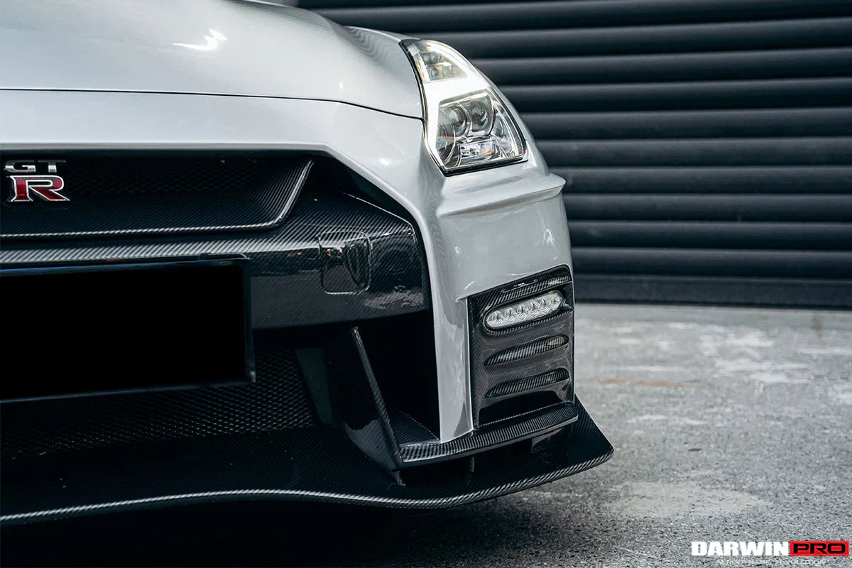 2017-2022 Nissan GTR R35 EBA NSM Style Partial Carbon Fiber Front Bumper - [The Exotic Hub]