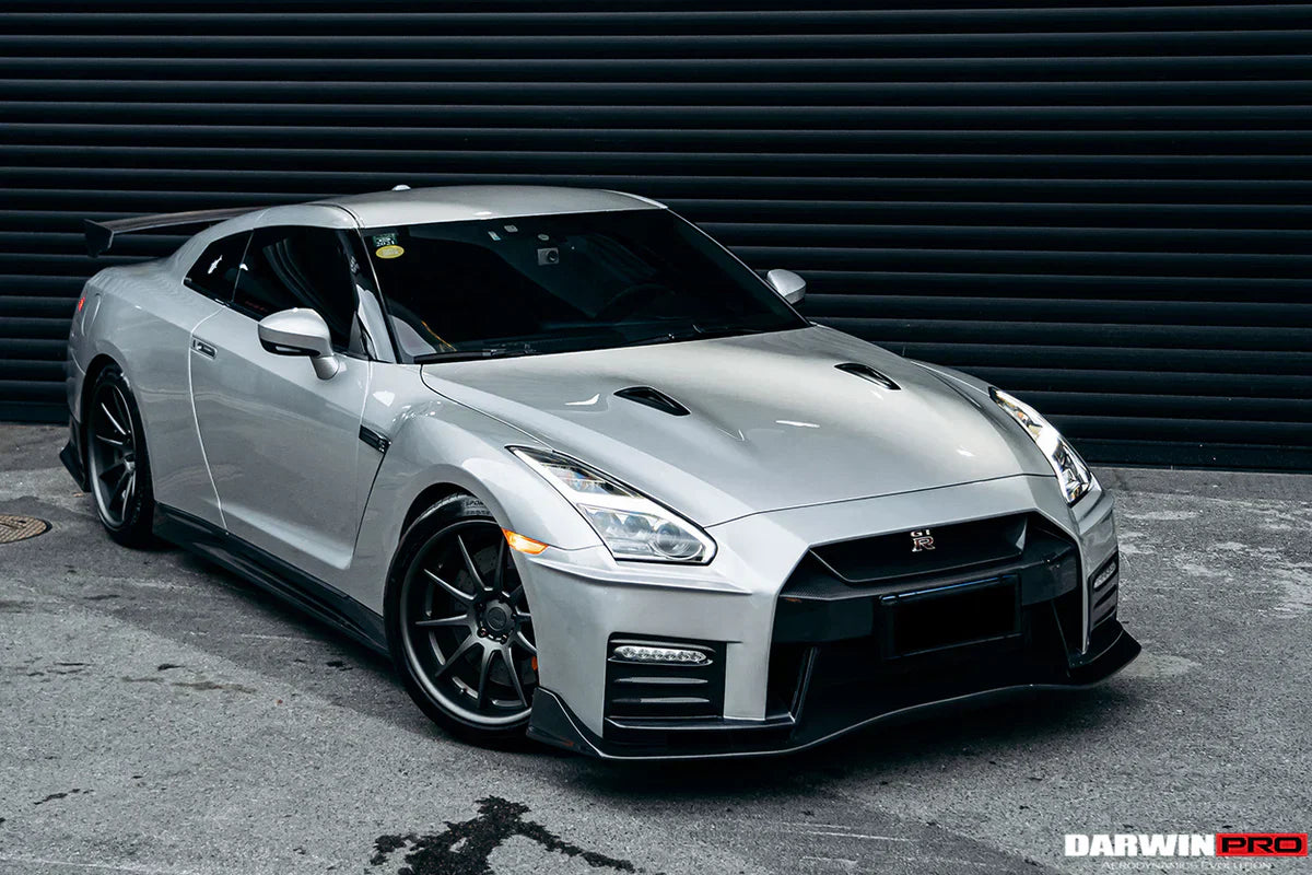 2017-2022 Nissan GTR R35 EBA NSM Style Partial Carbon Fiber Front Bumper - [The Exotic Hub]