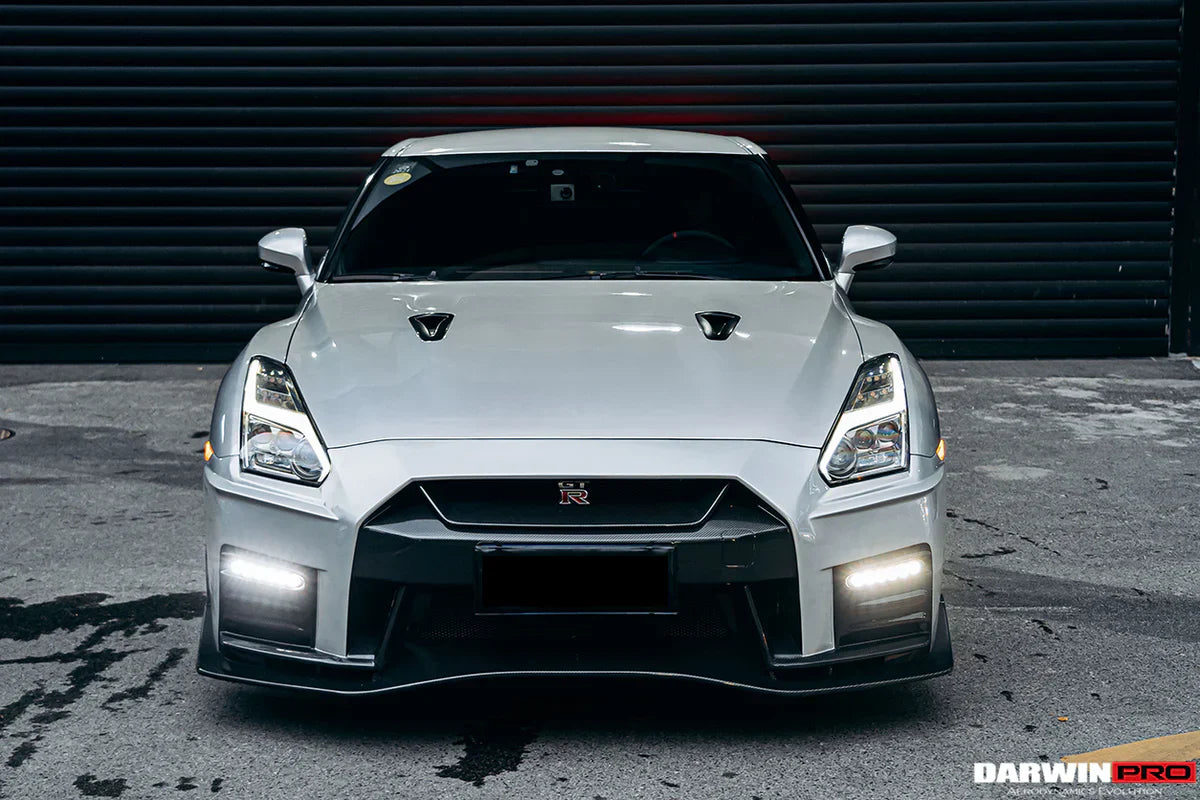 2017-2022 Nissan GTR R35 EBA NSM Style Partial Carbon Fiber Front Bumper - [The Exotic Hub]