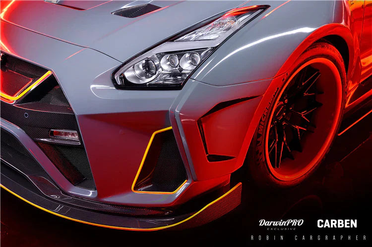 2008-2022 Nissan GTR R35 CBA/DBA/EBA BKSSII Style Front Bumper - [The Exotic Hub]