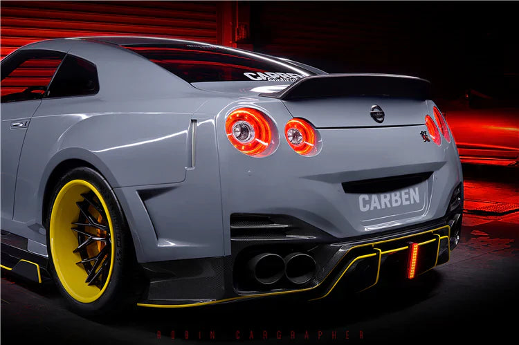 2008-2022 Nissan GTR R35 CBA/DBA/EBA BKSSII Style Rear Bumper w/ Diffuser - [The Exotic Hub]