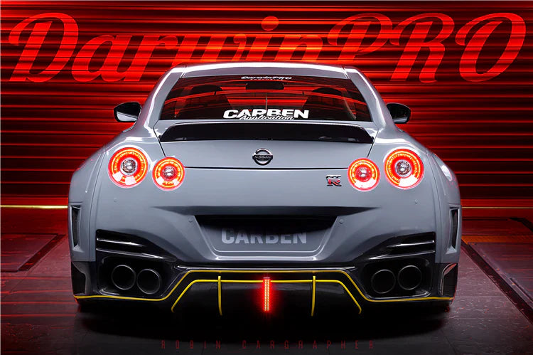 2008-2022 Nissan GTR R35 CBA/DBA/EBA BKSSII Style Rear Bumper w/ Diffuser - [The Exotic Hub]