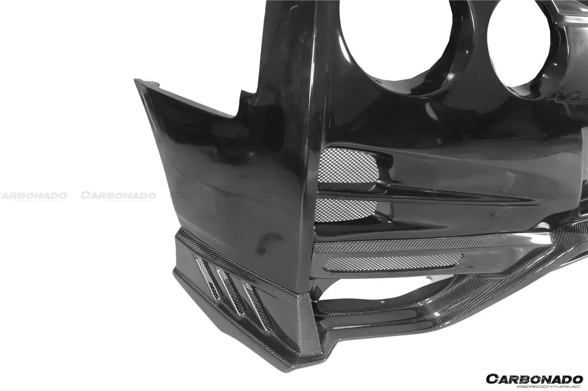 2008-2022 Nissan GTR R35 CBA/DBA/EBA TS Style Rear Bumper w/ Diffuser & Fins - [The Exotic Hub]