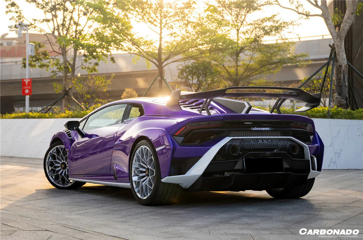 2021-UP Lamborghini Huracan STO Dry Carbon Fiber Rear Diffuser - [The Exotic Hub]