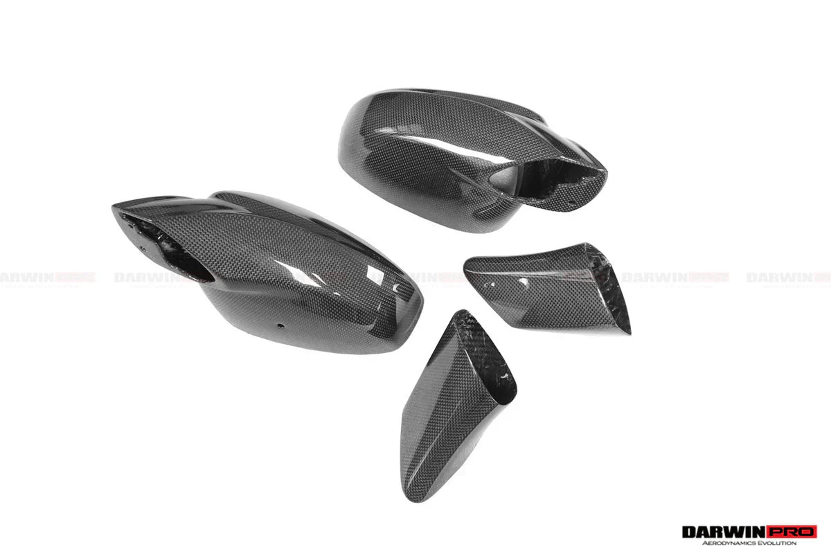 2010-2015 Ferrari 458 Coupe/Spyder/Speciale Dry Carbon Fiber Mirror Housing Replacement - [The Exotic Hub]