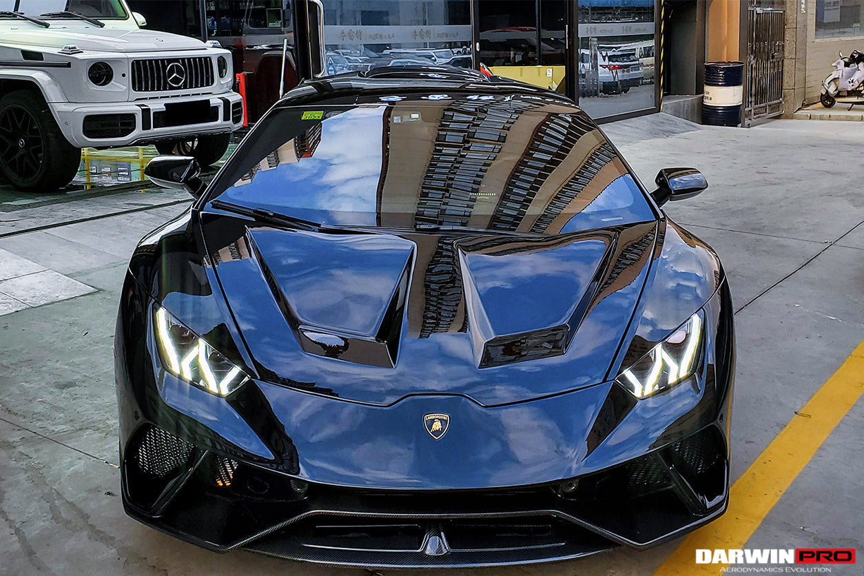 2015-2025 Lamborghini Huracan LP610 & LP580 & EVO & Tecnica BKSS Style Carbon Fiber Hood