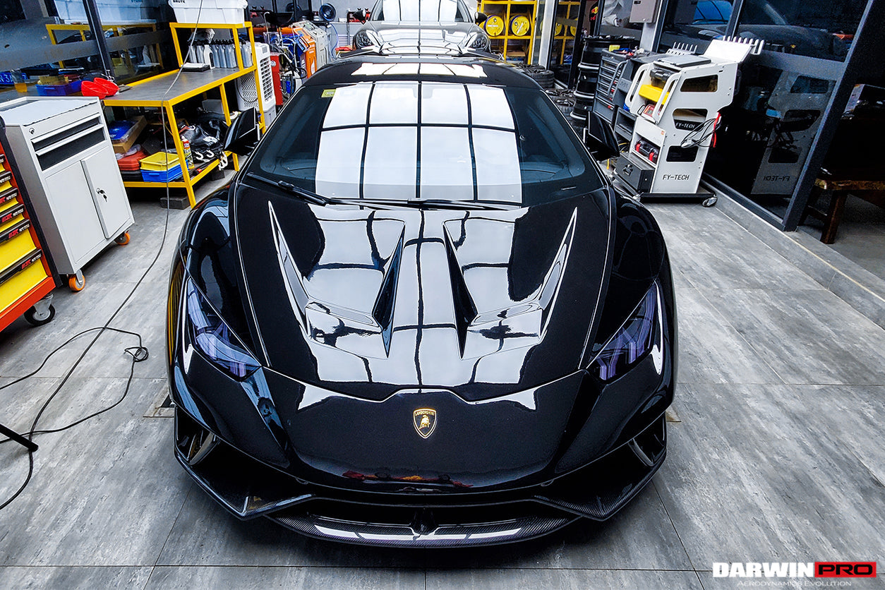 2015-2025 Lamborghini Huracan LP610 & LP580 & EVO & Tecnica BKSS Style Carbon Fiber Hood