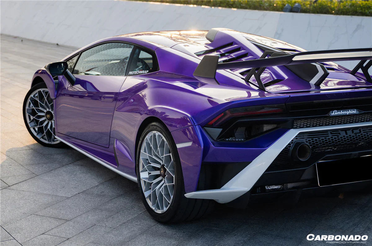 2021-UP Lamborghini Huracan STO Dry Carbon Fiber Trunk Spoiler Wing - [The Exotic Hub]