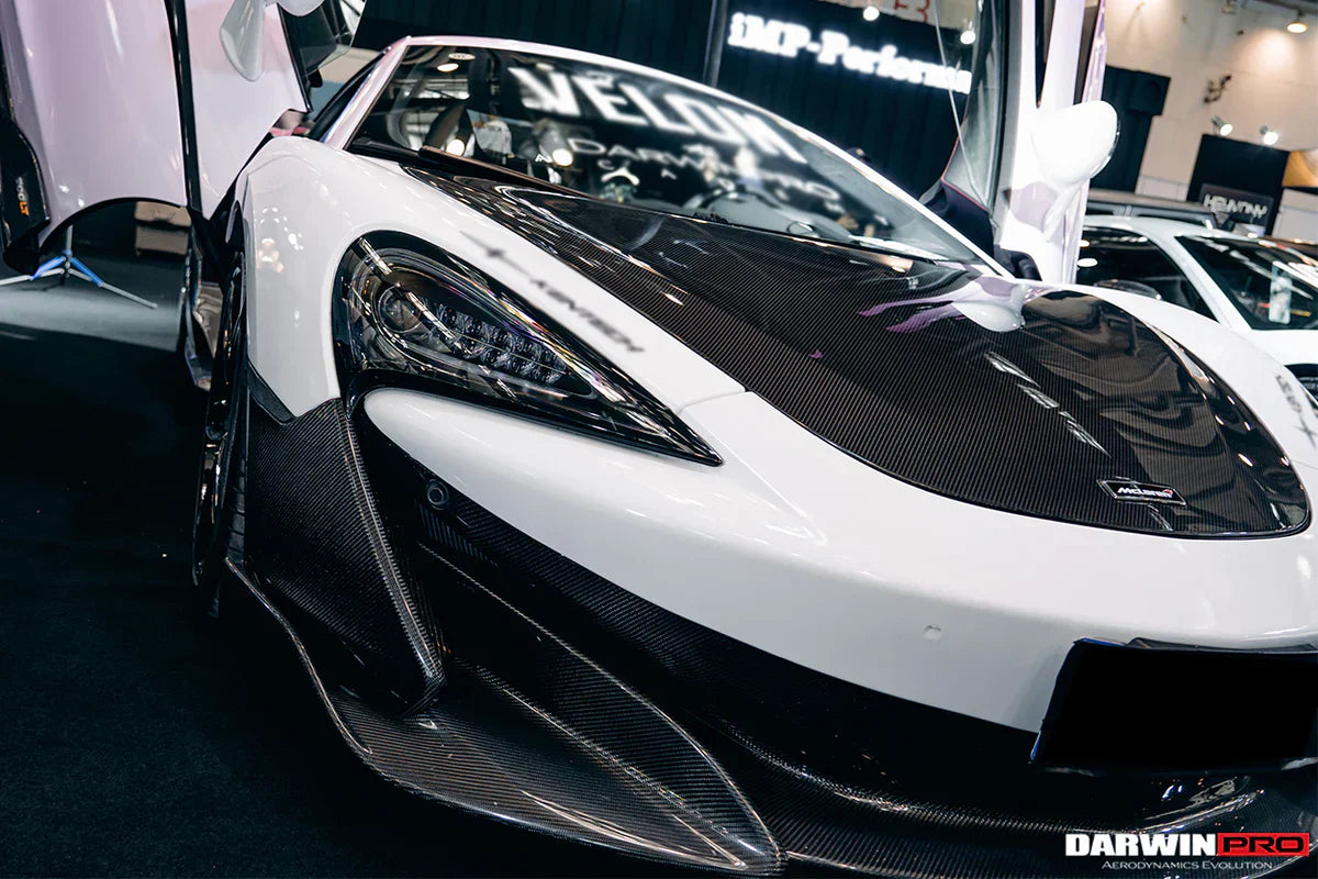 2018-2021 McLaren 600lt Carbon Fiber Front Bumper Side Splitter - [The Exotic Hub]