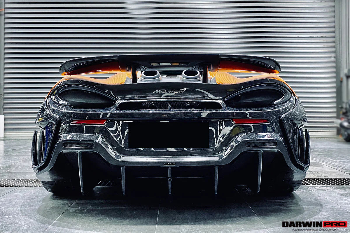 2018-2021 McLaren 600lt Carbon Fiber Rear Bumper - [The Exotic Hub]