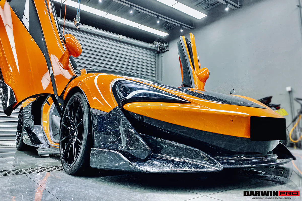 2018-2021 McLaren 600lt Carbon Fiber Front Bumper Side Splitter - [The Exotic Hub]