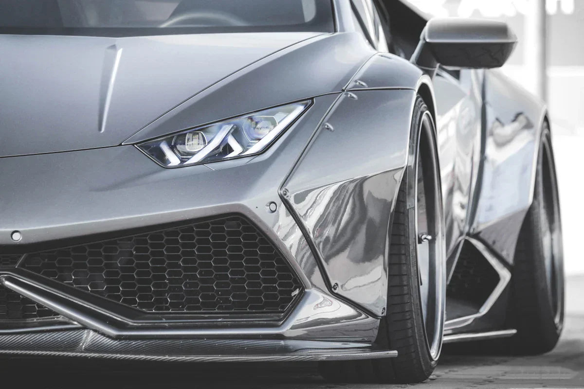 2015-2020 Lamborghini Huracan LP610/LP580 DE Style Wide Fender Flares - [The Exotic Hub]