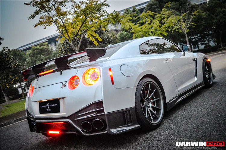 2008-2022 Nissan GTR R35 CBA/DBA/EBA NSM Style Partial Carbon Fiber Rear Bumper - [The Exotic Hub]