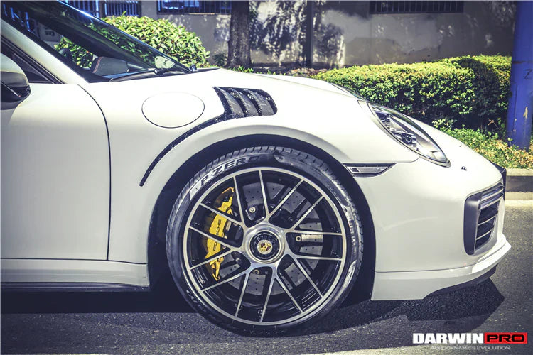 2016-2019 Porsche 911 991.2 Turbo/S GT3RS Style Partial Carbon Fiber Fender - [The Exotic Hub]