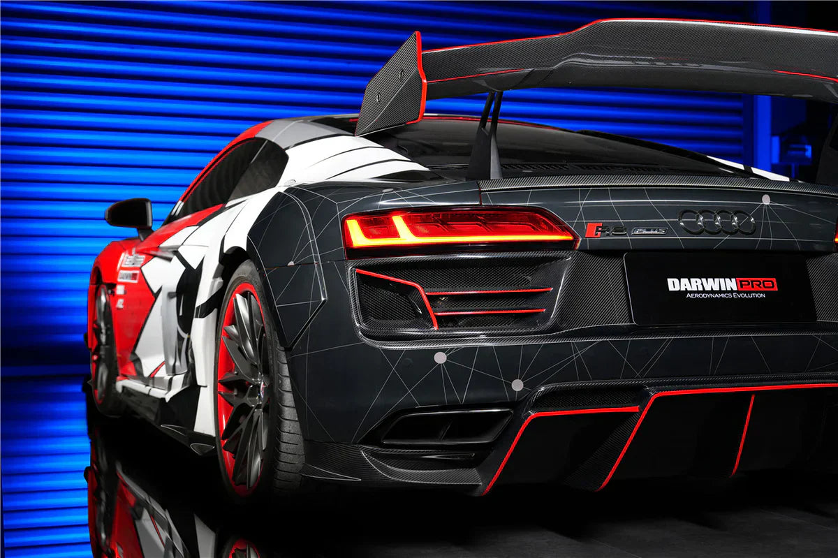 2016-2019 Audi R8 GEN2 V10 PLUS Coupe ONLY IMPII Carbon Fiber Trunk Wing w/ Base - [The Exotic Hub]