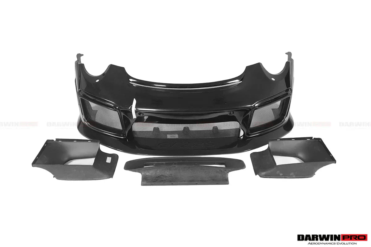 2013-2019 Porsche 911 991 Turbo S GT2RS Style Partial Carbon Fiber Front Bumper and Fender - [The Exotic Hub]