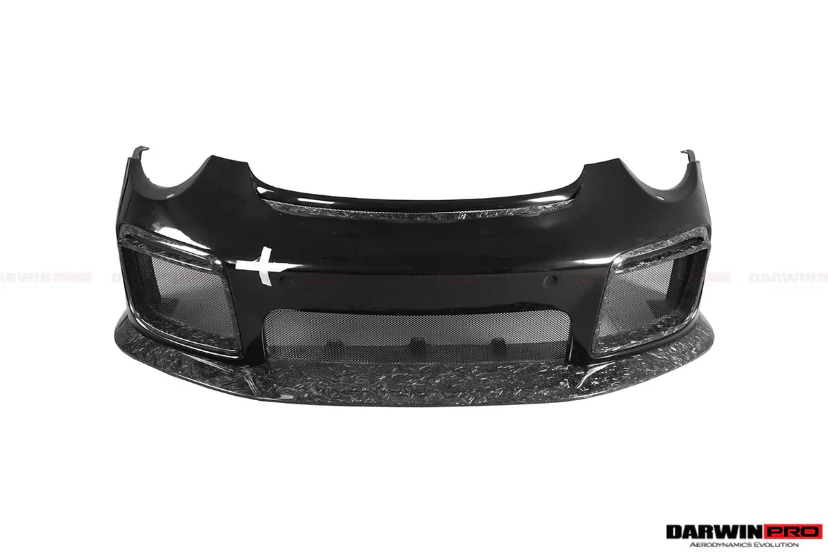 2013-2019 Porsche 911 991 Turbo S GT2RS Style Partial Carbon Fiber Front Bumper and Fender - [The Exotic Hub]