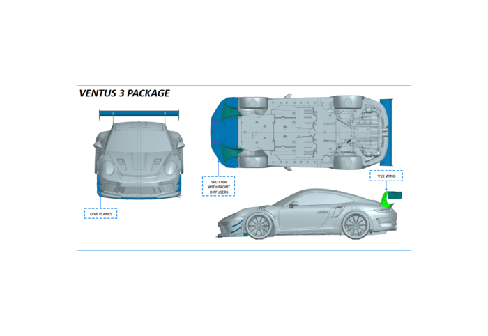Dundon Motorsports Verus Ventus 3 Aero Package for 991 GT3 RS - [The Exotic Hub]
