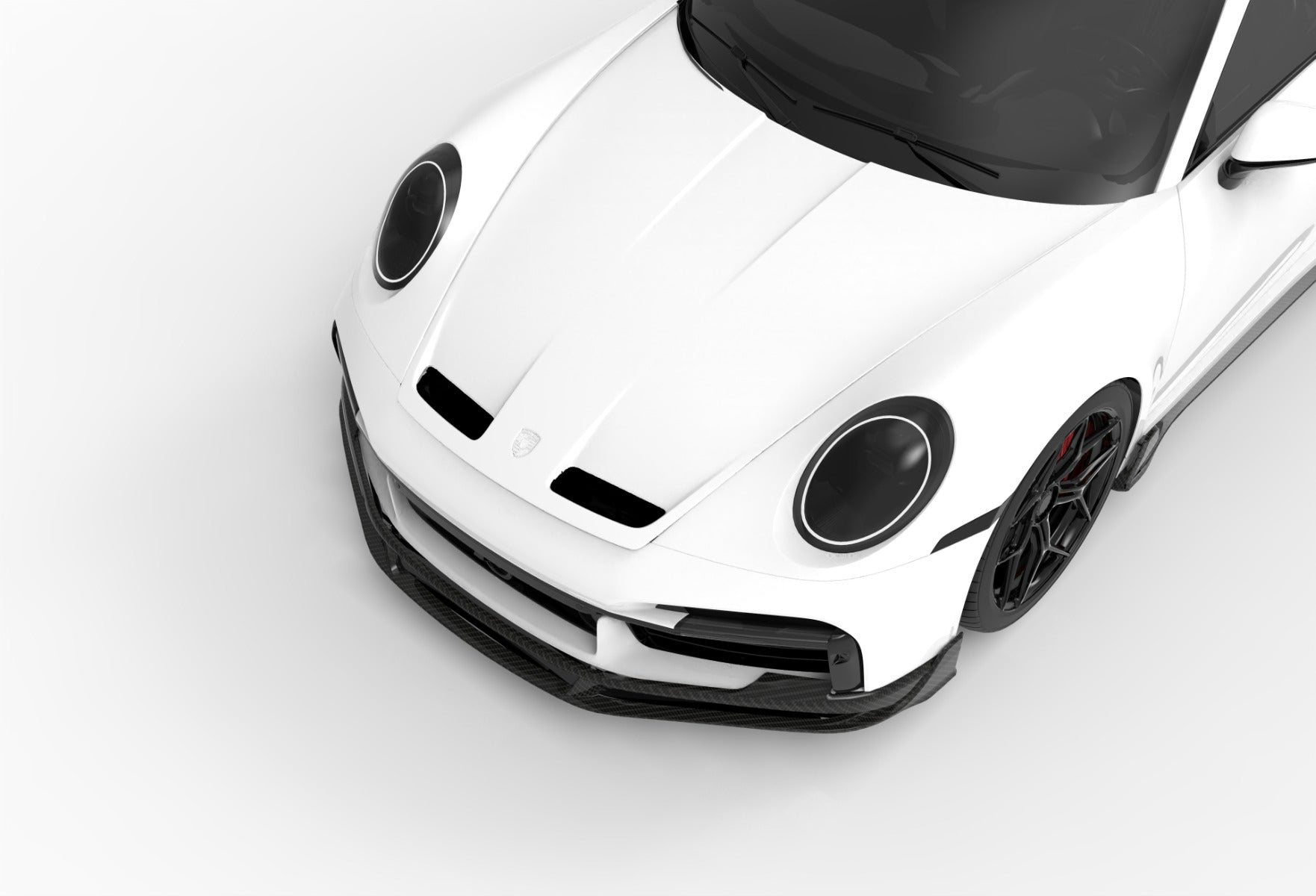 1016 Carbon Front Aero Lip for 992 Turbo / S - [The Exotic Hub]